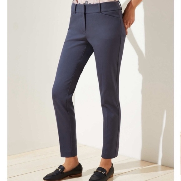 LOFT Pants - LOFT Marisa Skinny Slim Ankle Pencil Dress Pants Gray Size 8